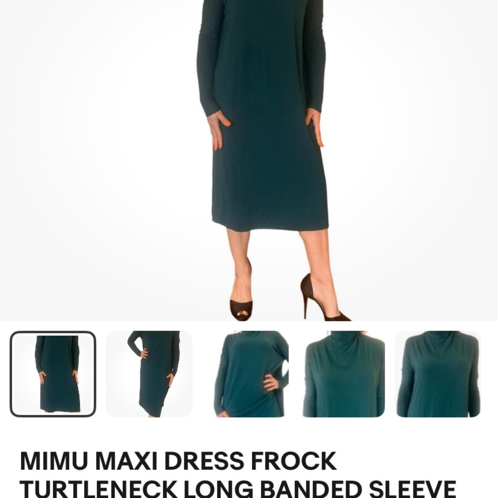 Teal Maxi Dress Frock